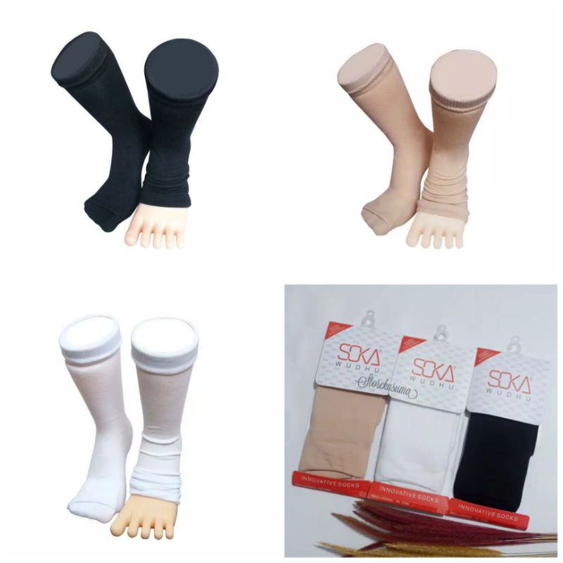 Kaos Kaki Wudhu Soka | Kaos Kaki Haji Umroh Soka Wudhu