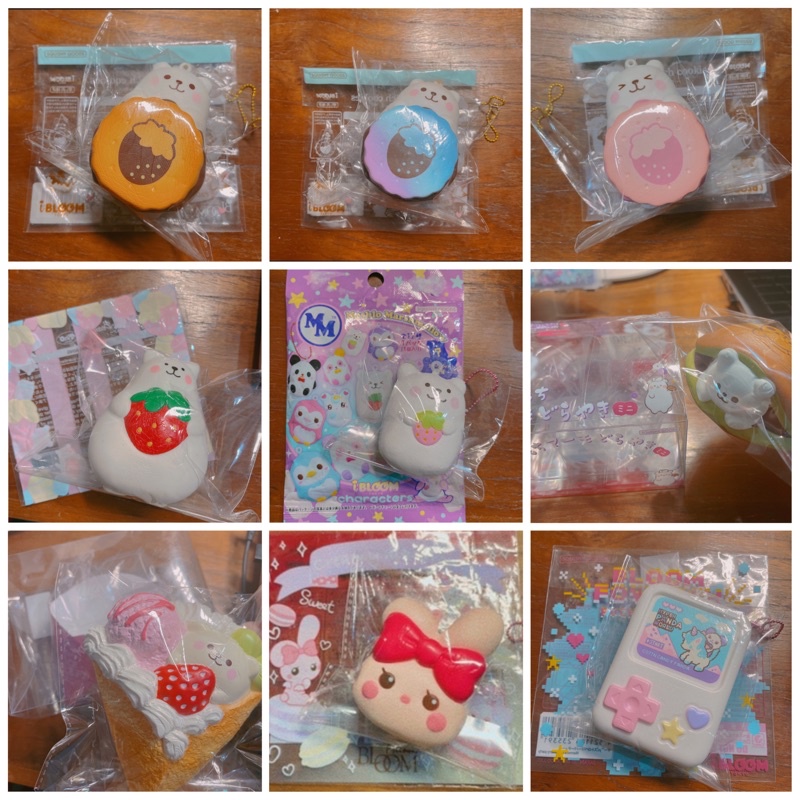 [BACA DESKRIPSI] SQUISHY FLASH SALES IBLOOM MARMO CREPE FOWATCH ANGEL BUNNY MACARON DORAYAKI MATCHA 