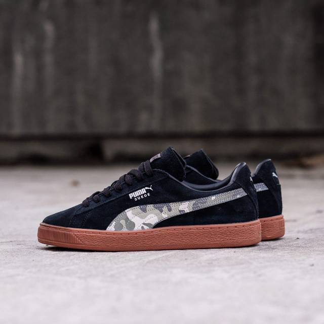puma suede black camo