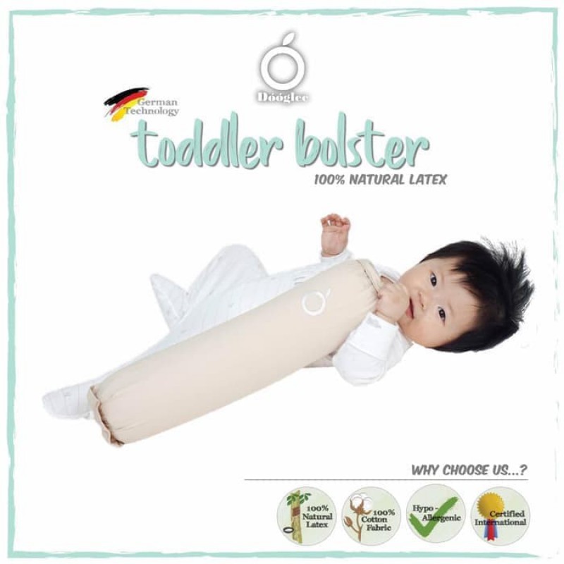 Dooglee Toddler Bolster With Case Support 18M+