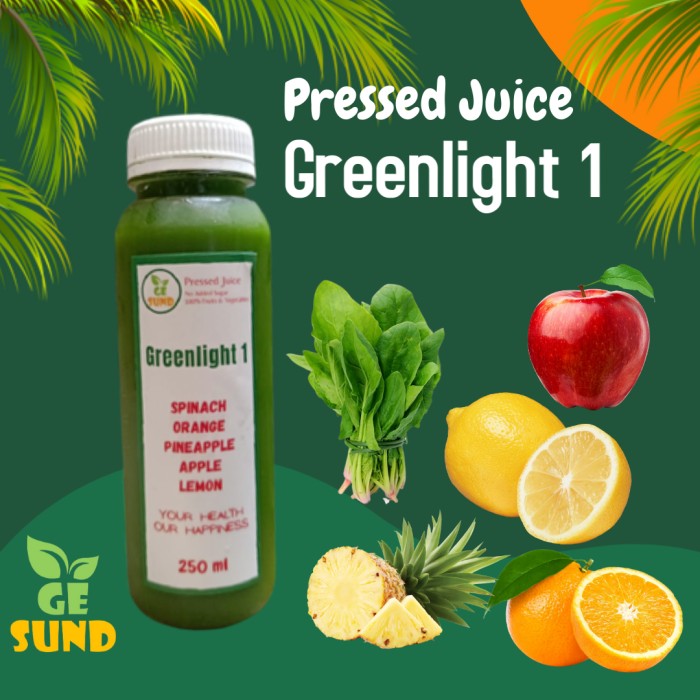

Gesund Cold Pressed Juice Greenlight 1 250 ml Jus Sehat Minuman Sehat