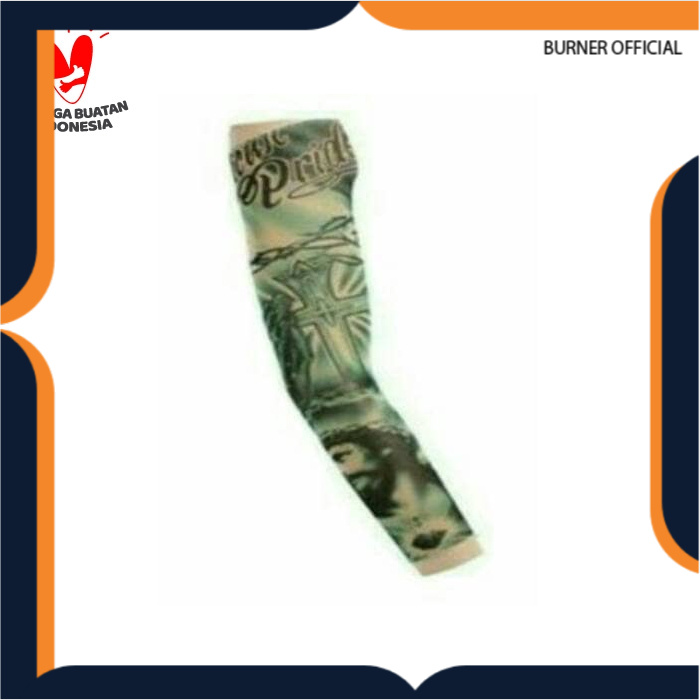 Manset tatto lengan tato temporary motif salib jesus yesus arm sleeve sarung tangan