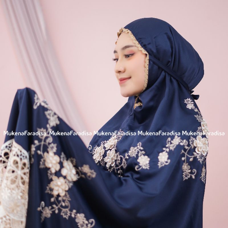 MUKENA BORDIR DEWASA RENDA MEWAH CANTIK SILK ADEM TASIK GROSIR MAHAR HANTARAN SILK SUTRA MURAH TASIK