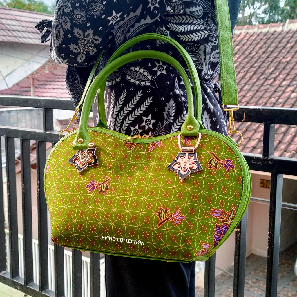 Tas Selempang Muslimat Batik NU Model Apel Tas Bahu Muslimah