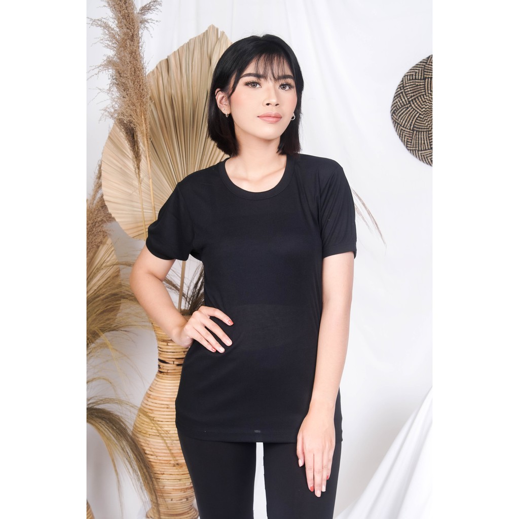 Kaos Oblong Wanita Putih Polos