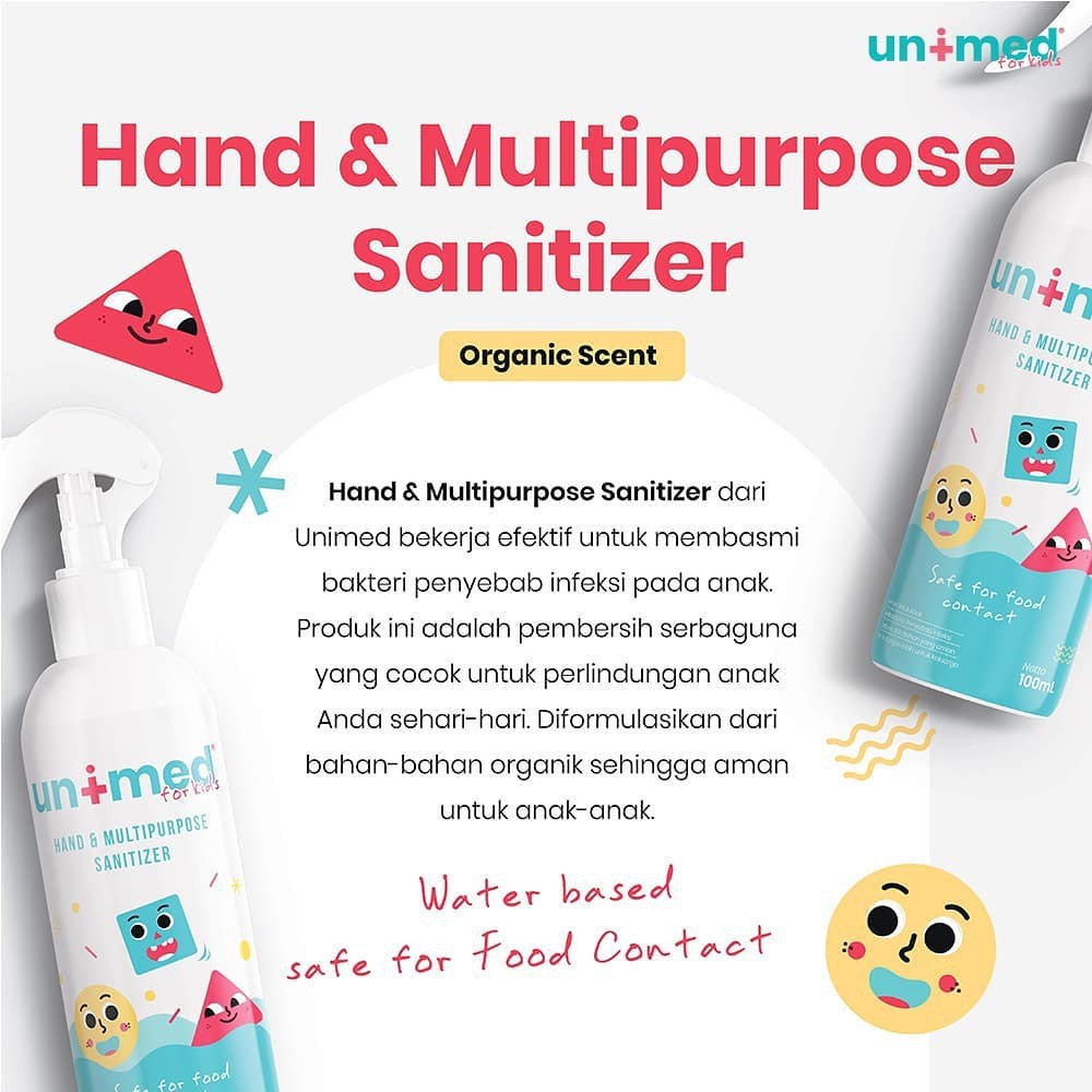 Unimed Kids Hand &amp; Multi Sanitizer 100ml -  Hand and Multi Purpose Sanitizer 100ml