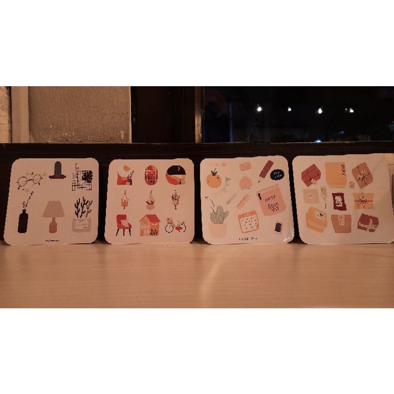 

Stiker Jurnal Cute Kawai room theme scrapbook laptop handphone