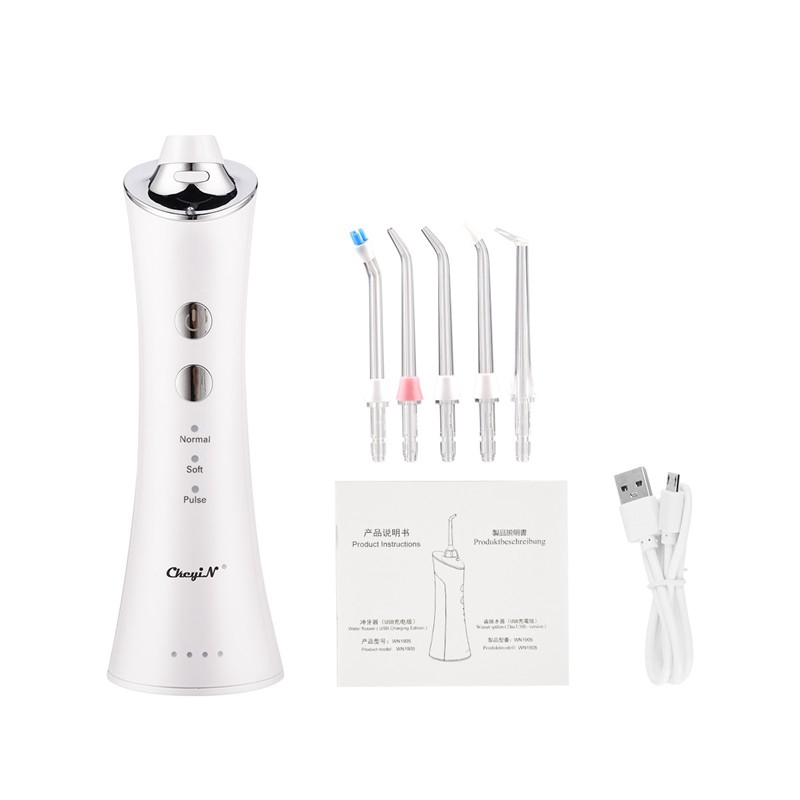 

CkeyiN 150ml Flosser Oral Irrigator Cordless dengan 5 Ujung Pengganti