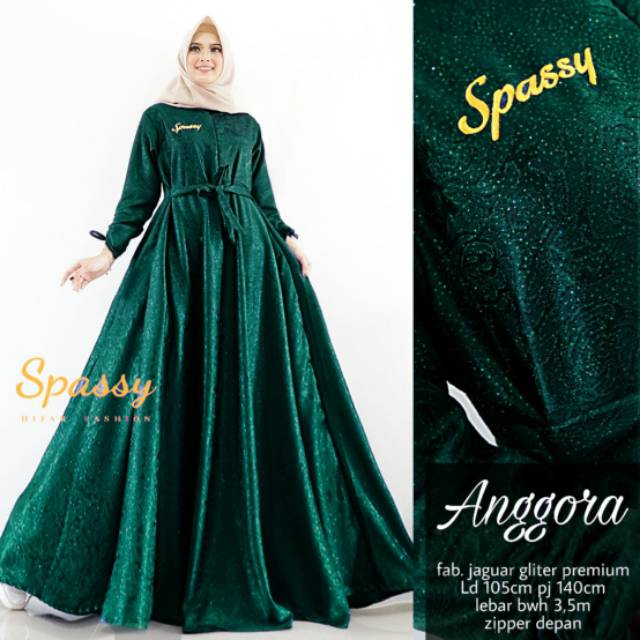 Anggara Dress Ory by Spassy Dress Maxy | Maxi Dress | Suplier Hijab Solo | Grosir Hijab Solo