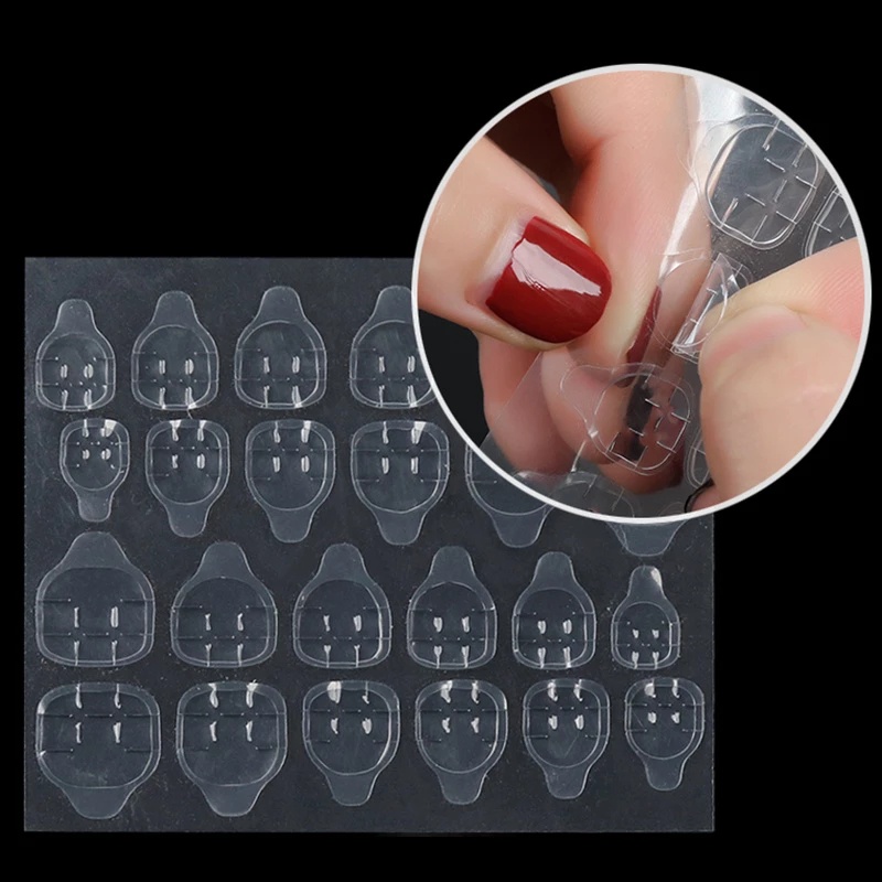 BRGUNIK Kuku Palsu 24 Pcs Set Fashion Acylic Nail/Fake Nails Art/Free Lem Cair 2gr Fake Nail Pajang R498