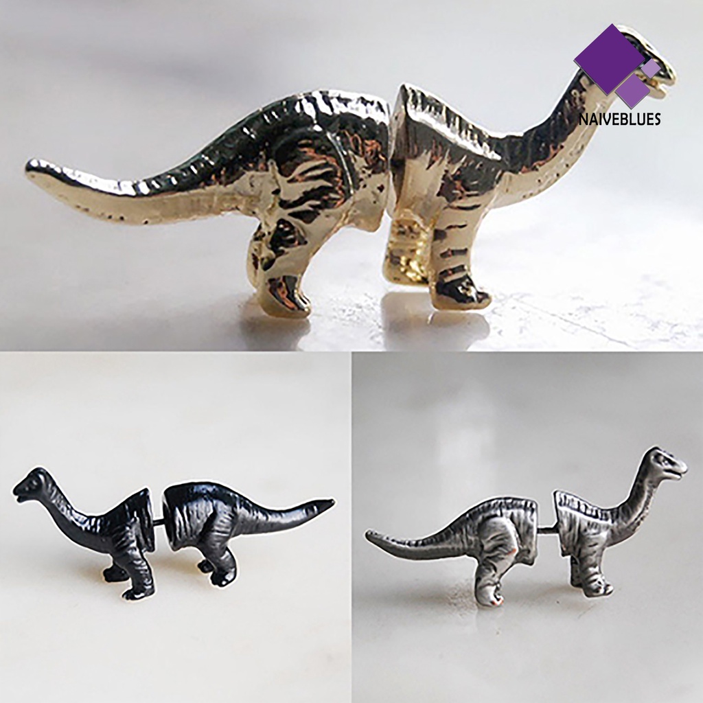 Anting Desain Dinosaurus Bahan Alloy Untuk Pria