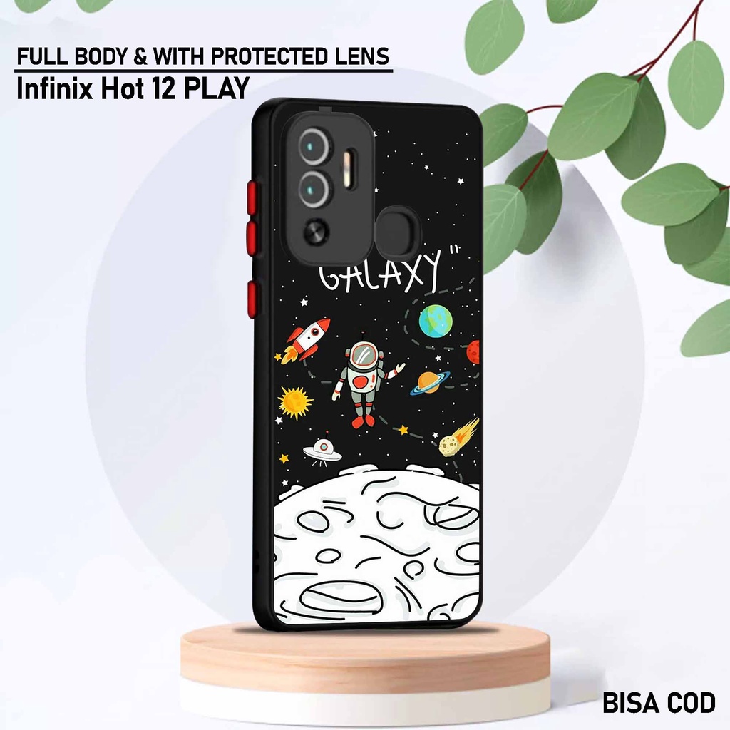 Case Infinix Hot 12 Play - Motif Case [ Planet Rumus ] - Hardcase Infinix Hot 12 Play - Softcase Inf