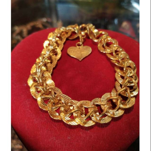 Gelang Kancing Emas LM/London 24K kadar 99,99%