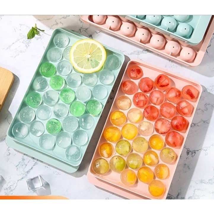 EM CETAKAN ES BATU 33 BULAT ICE CUBE TRAY