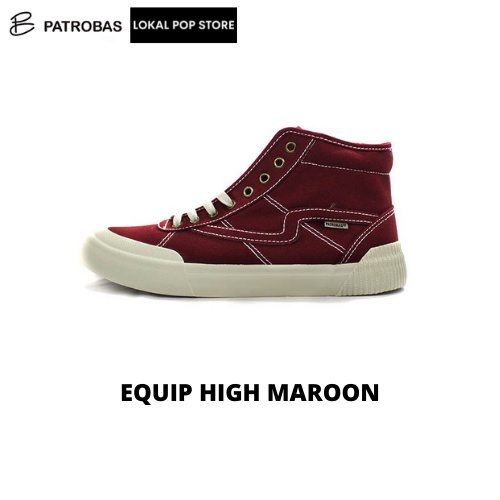 Sepatu Patrobas Equip High Maroon - Patrobas Equip High Maroon