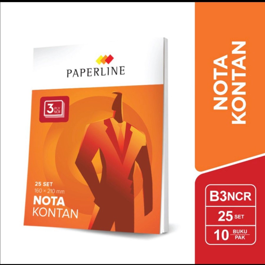 

PAPERLINE NOTA KONTAN 3 PLY BESAR / ISI 25 LEMBAR / 160 X 210 mm