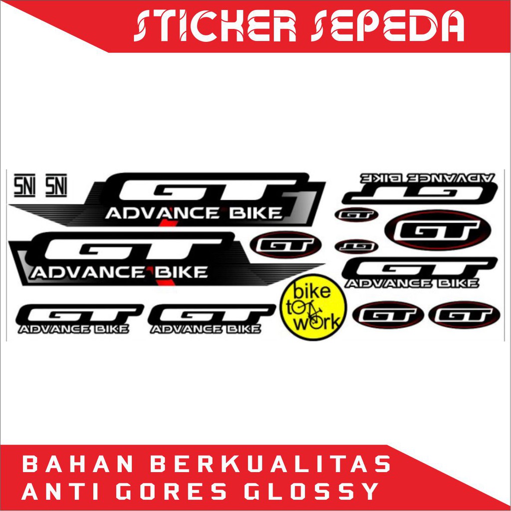 STICKER SEPEDA GT- STICKER SEPEDA MEREK GT - 04 - SAHILA STICKER
