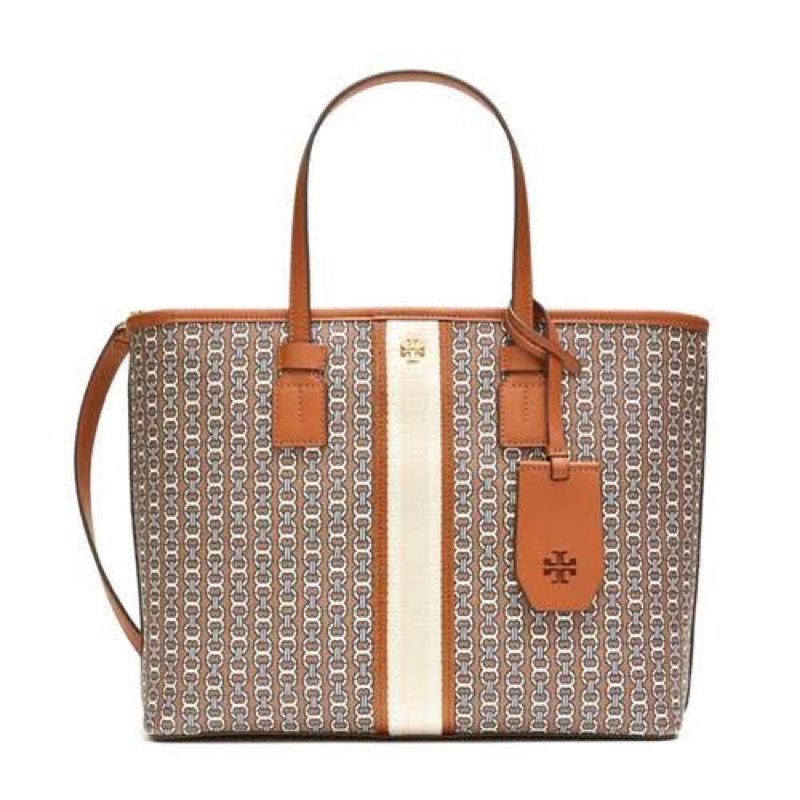 Tory Burch Tote Gemini Link Canvas