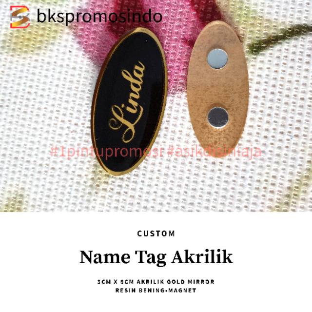

Name tag akrilik custom