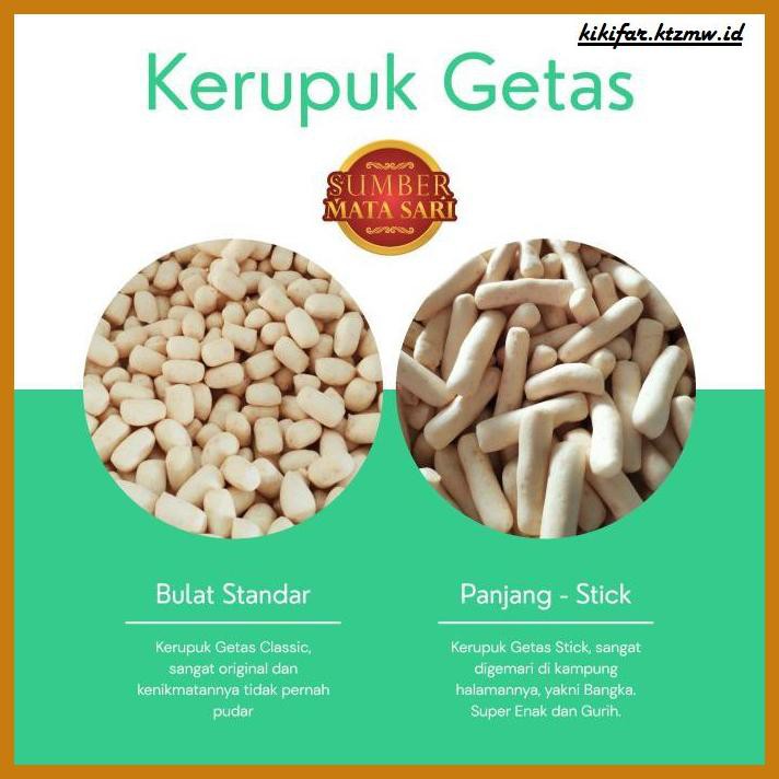 

GNIREKDOOF- KERUPUK GETAS SUMBER MATA SARI BANGKA FISHBALL CRACKERS IKAN TENGGIRI - BULAT STANDAR