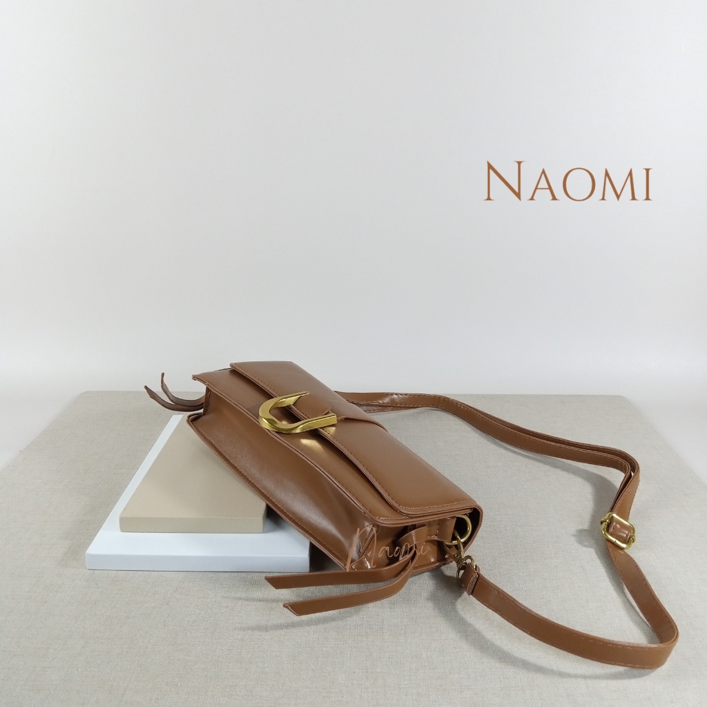 NAOMI - Aurora Sling Bag Import - Long Strap Bag - Tas Wanita Kulit - handbag Premium Slempang - handbag pesta party Tas Hangout - Tas Wanita