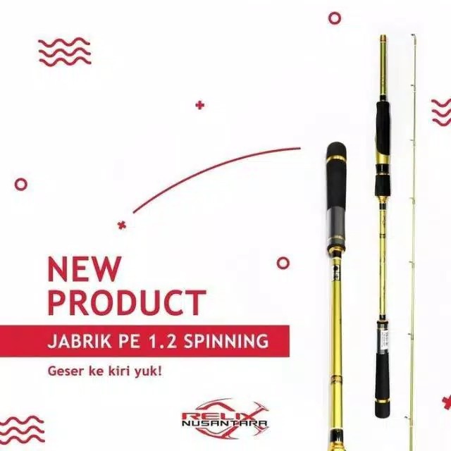 Joran Jabrik PE 1.2 Spinning Light Jigging Relix Nusantara