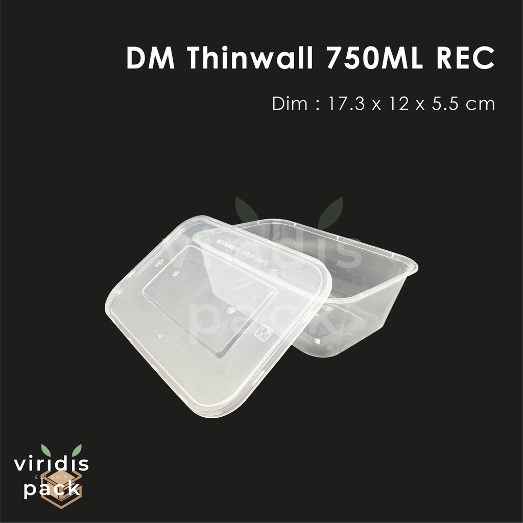 DM Thinwall 750 ML REC / Kotak Makan Plastik
