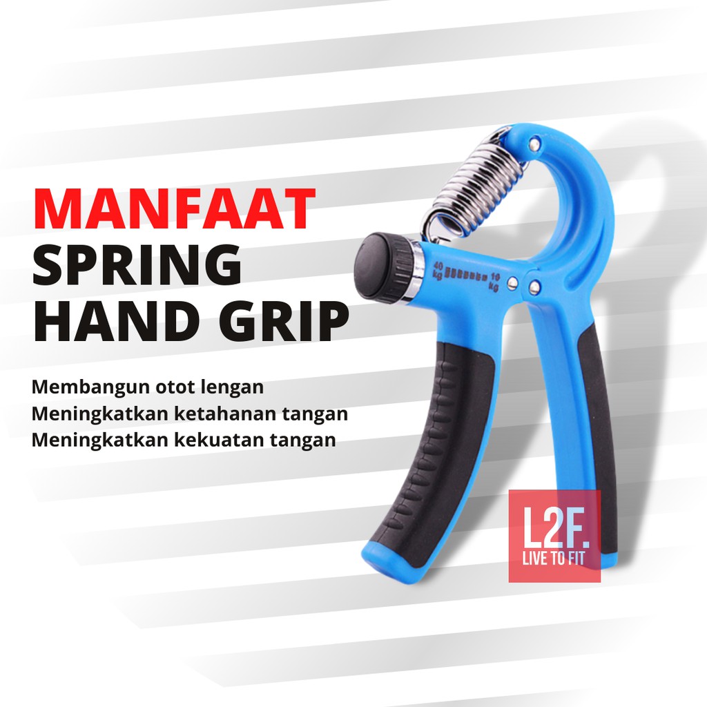 Alat Fitness Latihan Adjustable Portable Hand Grip Otot Pergelangan Tangan 10-40kg GRATIS ONGKIR COD