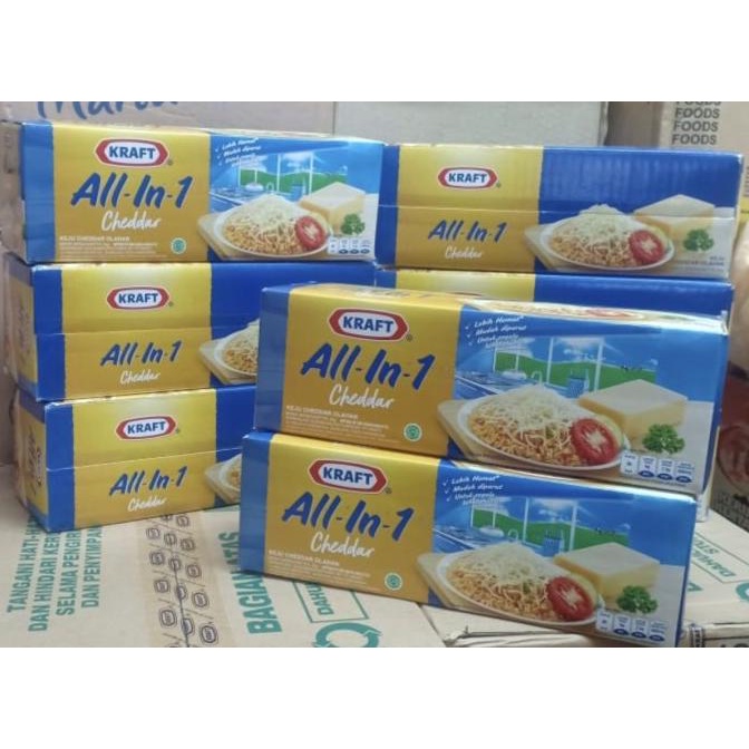 

READY COD Keju kraft cheddar all in one cheeze 2kg