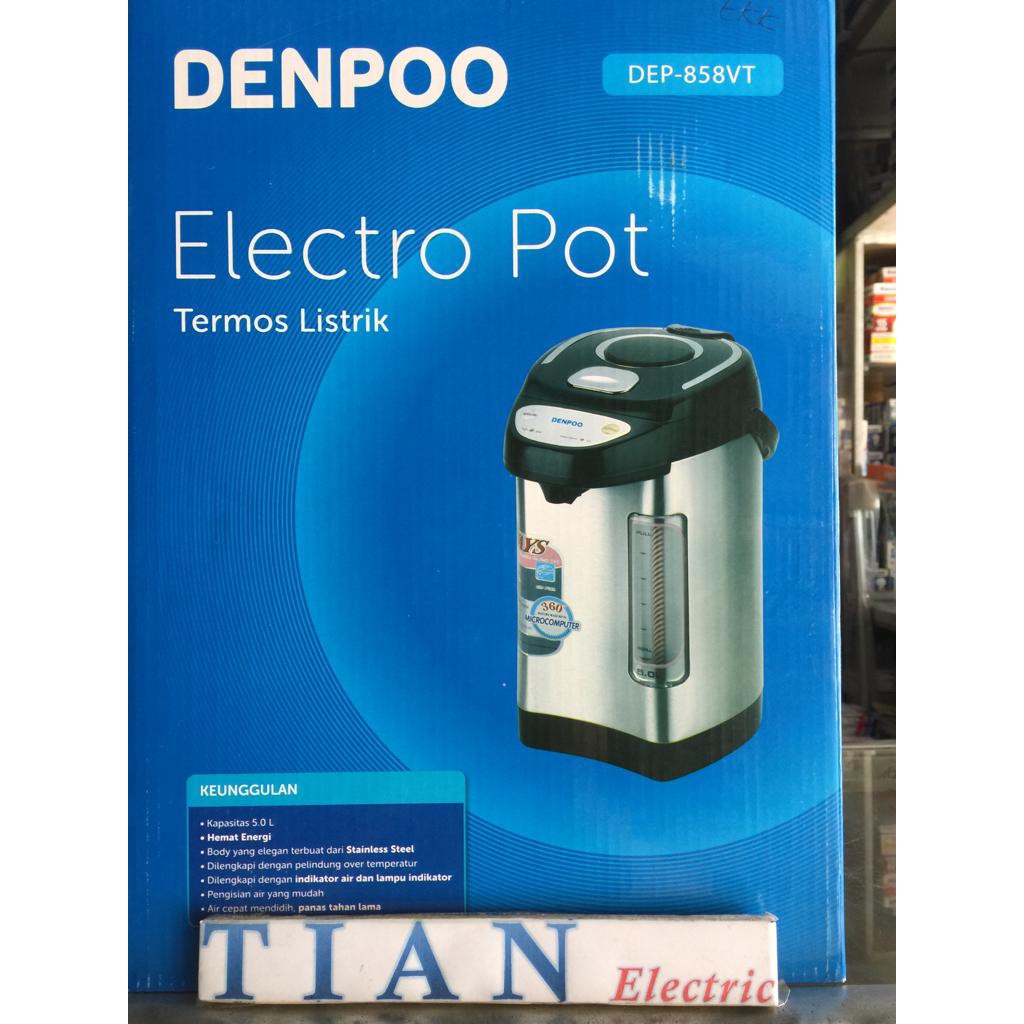 DENPOO DEP-858VT Electro Pot Termos Listrik 5 Liter