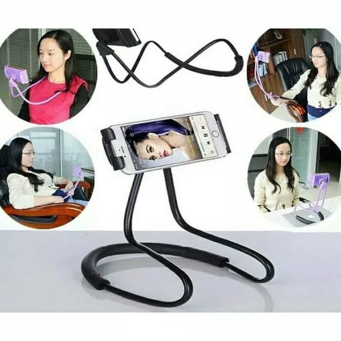 Premium easy neck Relax phone holder hp smartphone nonton selfie masak makeup