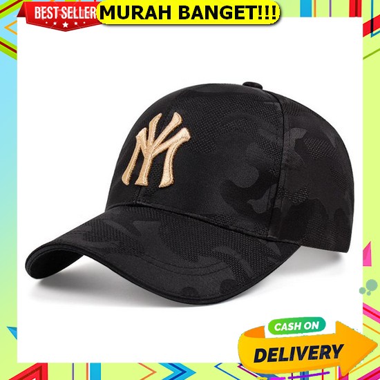 Topi Baseball Premium , Topi Bisbol Cap Pria Dewasa Grade Original Baseball Cap : Ny Camo - Topi Bas