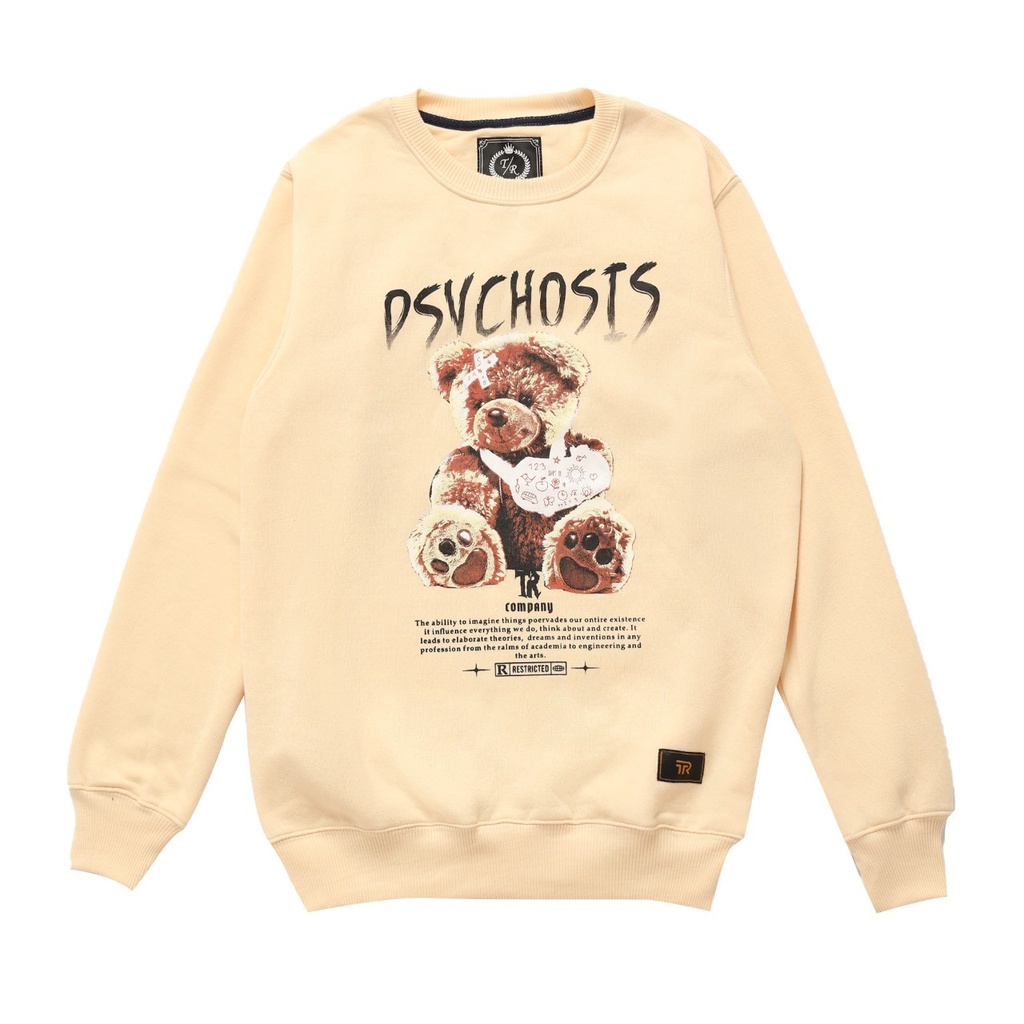 SWEATSHIRT CREWNECK PRIA CREAM DSVCHOSIS TR TERMURAH SWEATER WANITA OVERSIZE PREMIUM ORIGINAL CREWNEK