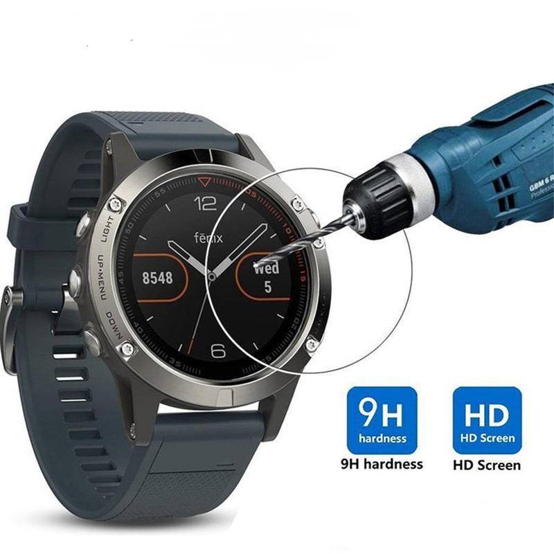 1-2pcs Tempered Glass Pelindung Layar Smartwatch Garmin 225 235 245 935 645 735 XT Series Forerunner 245 Fenix5