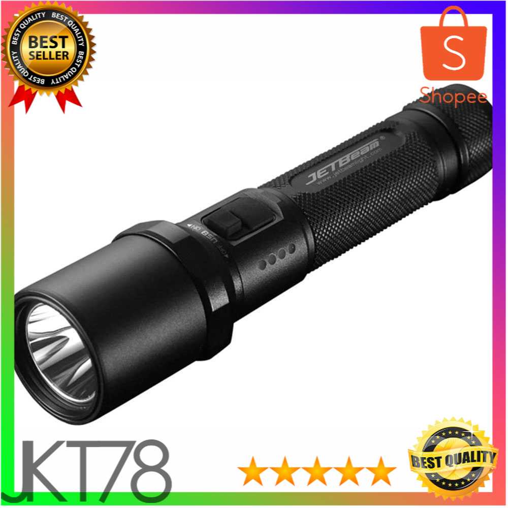 JETBeam C8R Flashlight Senter LED CREE XPL2 1480 Lumens
