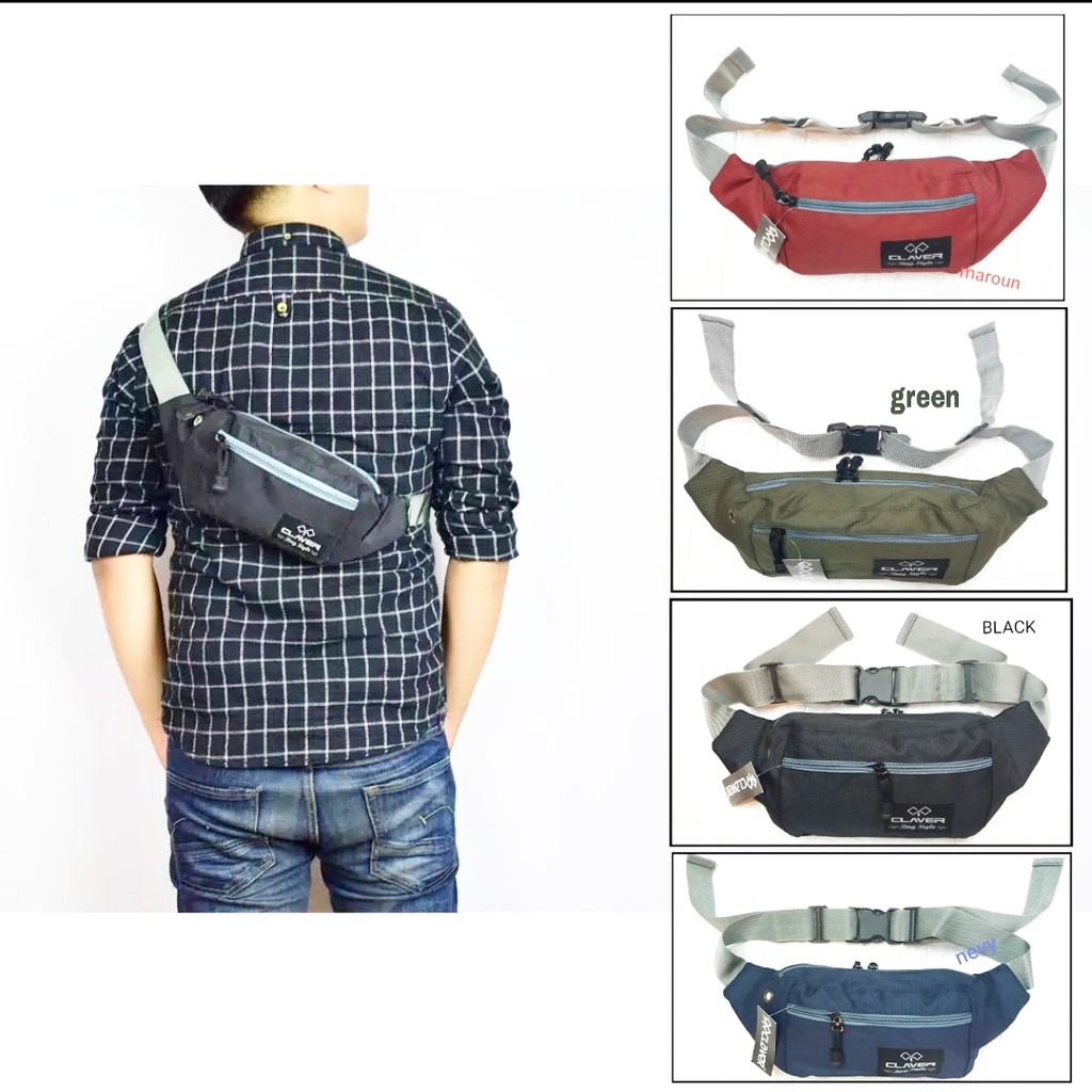 tas_bdg -  Waistbag Pria - TRM WATERPROOF LIPAT 1AX802 Oranye. Bisa di Lipat. Parasud Y18 pria Army