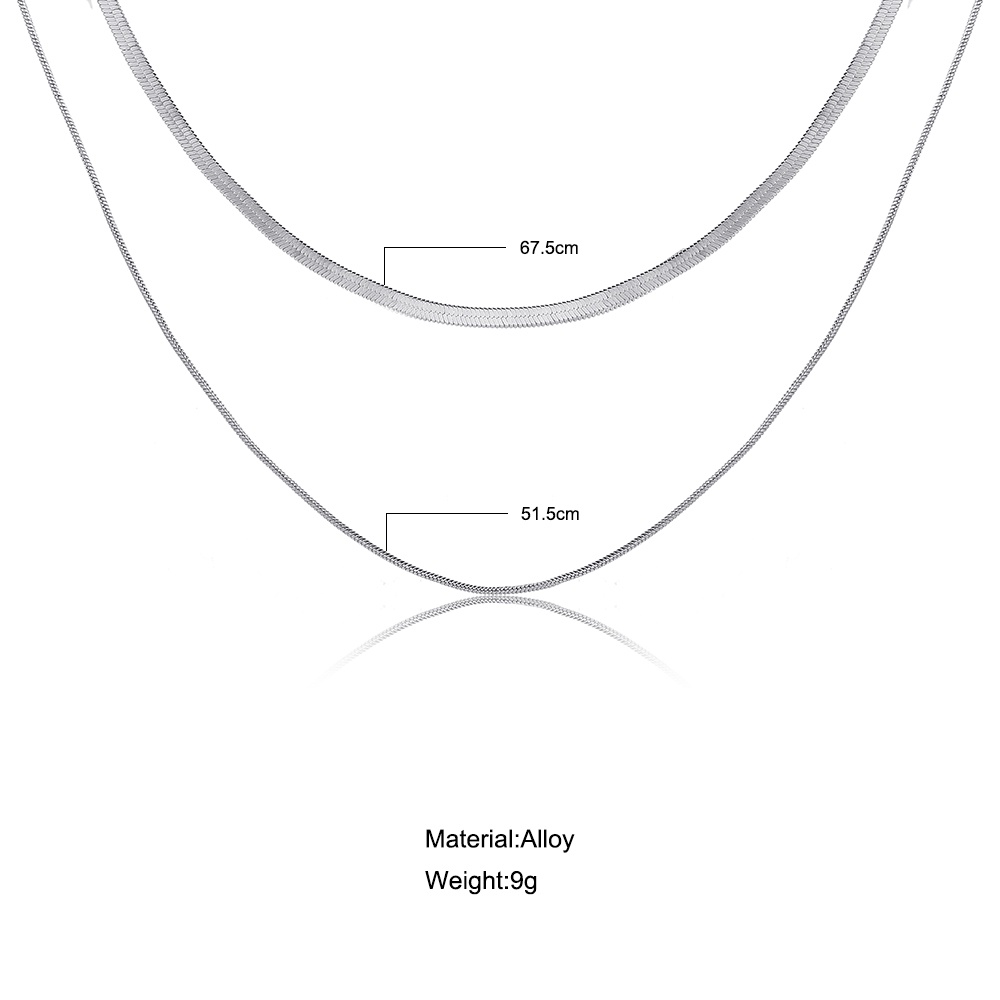 IFYOU Kalung Rantai Choker Desain Kupu-Kupu Hati Aksen Mutiara Warna Silver Gaya Korea Untuk Wanita