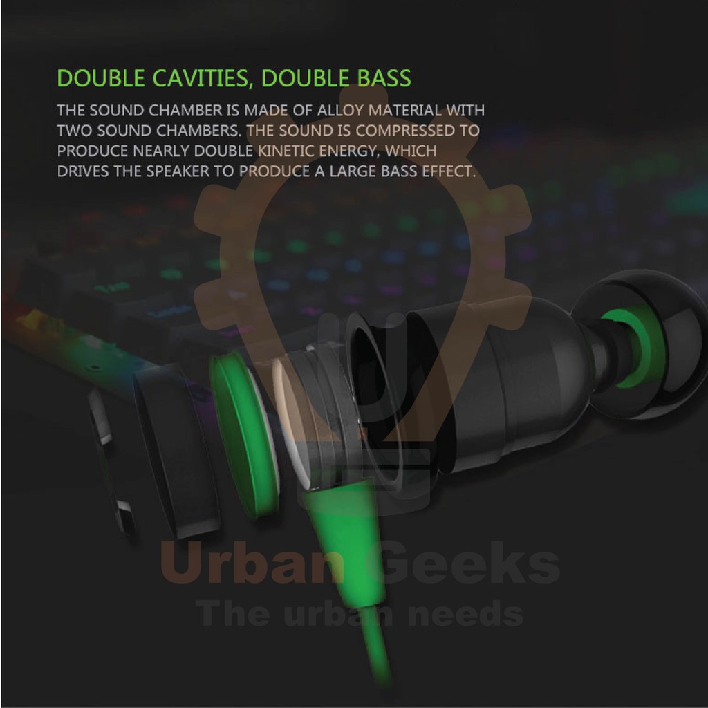 (Bisa COD) Headset Gaming PLEXTONE G20 In Ear Monitor Earphone Stereo with mic super bass