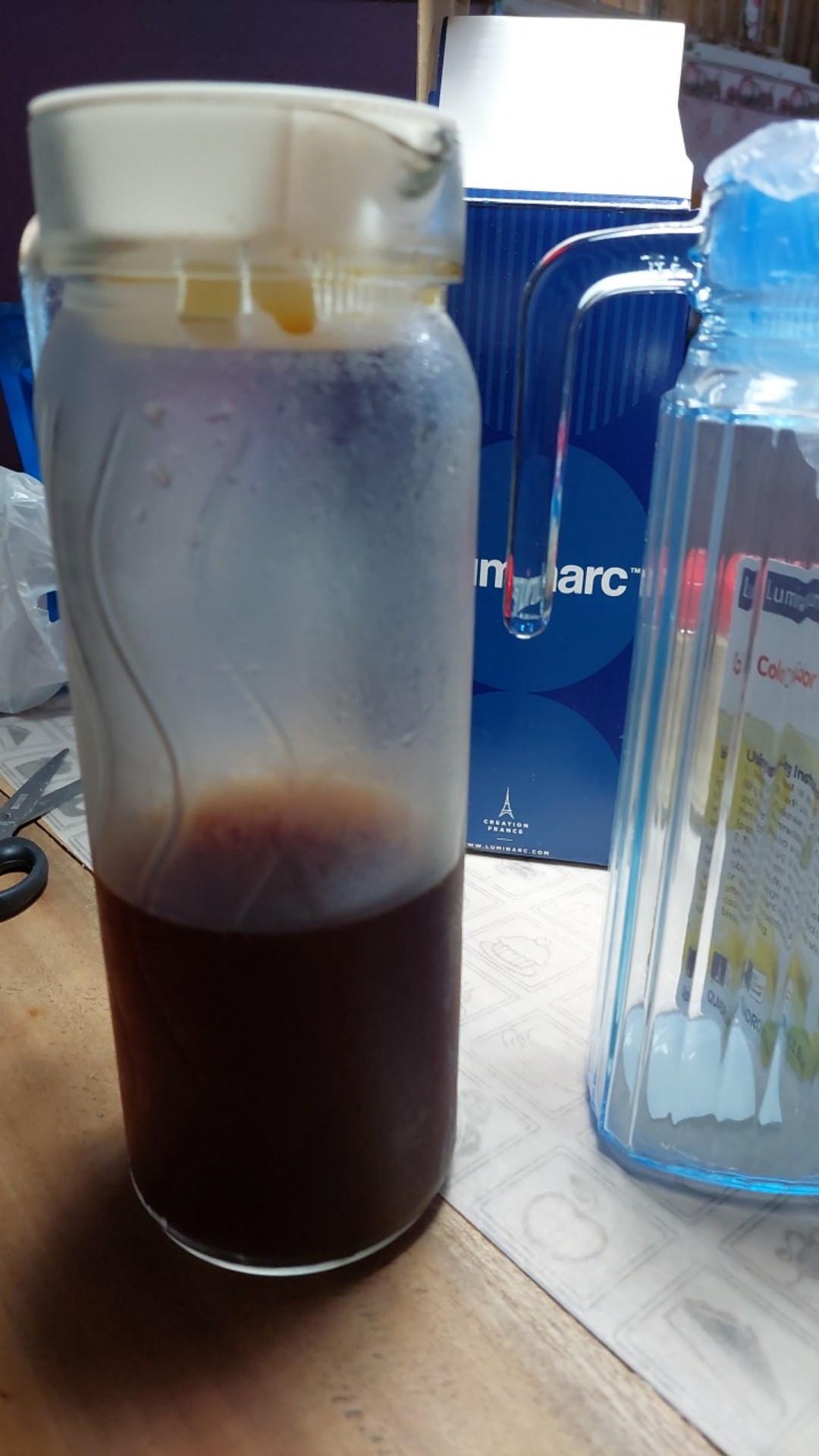 Luminarc Teko Dona Jug Embossment With Lid 1000ml Per Pcs