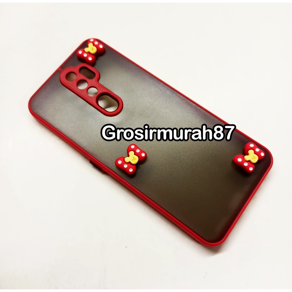 candy macaron softcase case tebal kondom hp Oppo A5/A9 2020 Pink maroon kuning hitam navy