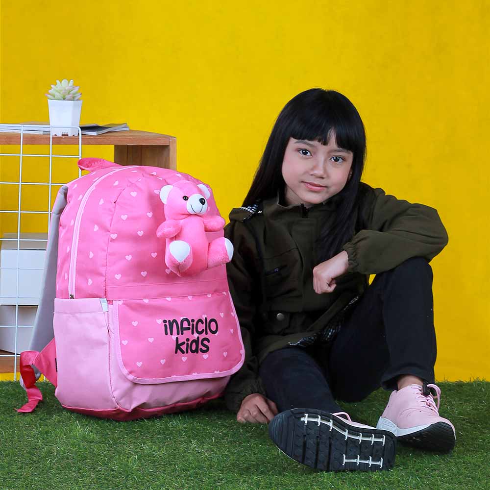 Tas Sekolah Anak TK SD Perempuan Original Backpack Punggung Premium Quality K973
