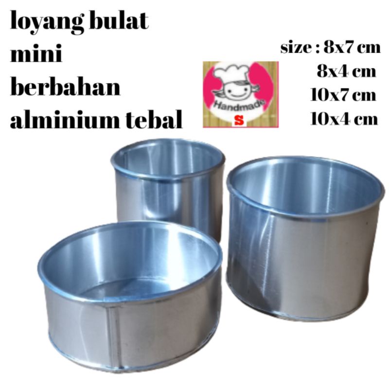 loyang bulat mini/ loyang bolu mini ada sambungan