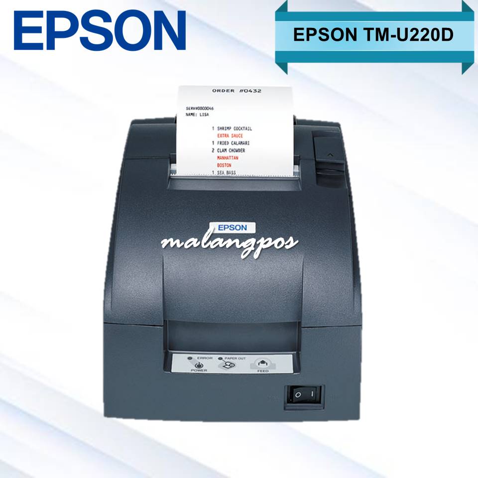 PRINTER KASIR PRINTER STRUK 76 MM DOT MATRIX EPSON TMU-220D USB