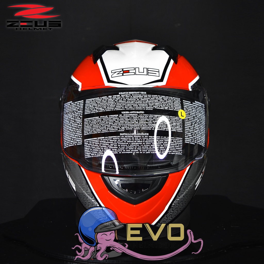 HELM ZEUS 811 AL51 RED ( FREE VISOR SMOKE ) ZEUS FULLFACE MOTIF TERBARU ZS811 ORIGINAL HELM ZEUS FULL FACE ZS-811 ( ONGKIR 2KG )