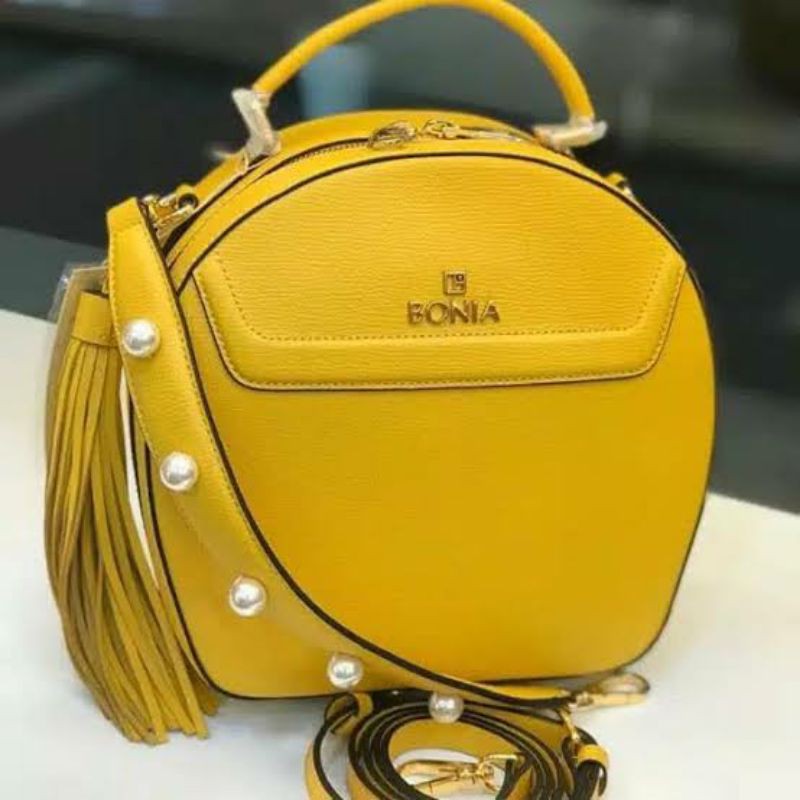 100% ORIGINAL Tas Bonia Sonia Mutiara Warna Kuning