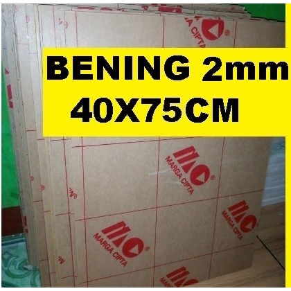 

Acrylic - Akrilik - Bening merk MARGA CIPTA tebal 2mm ukuran 40x75cm
