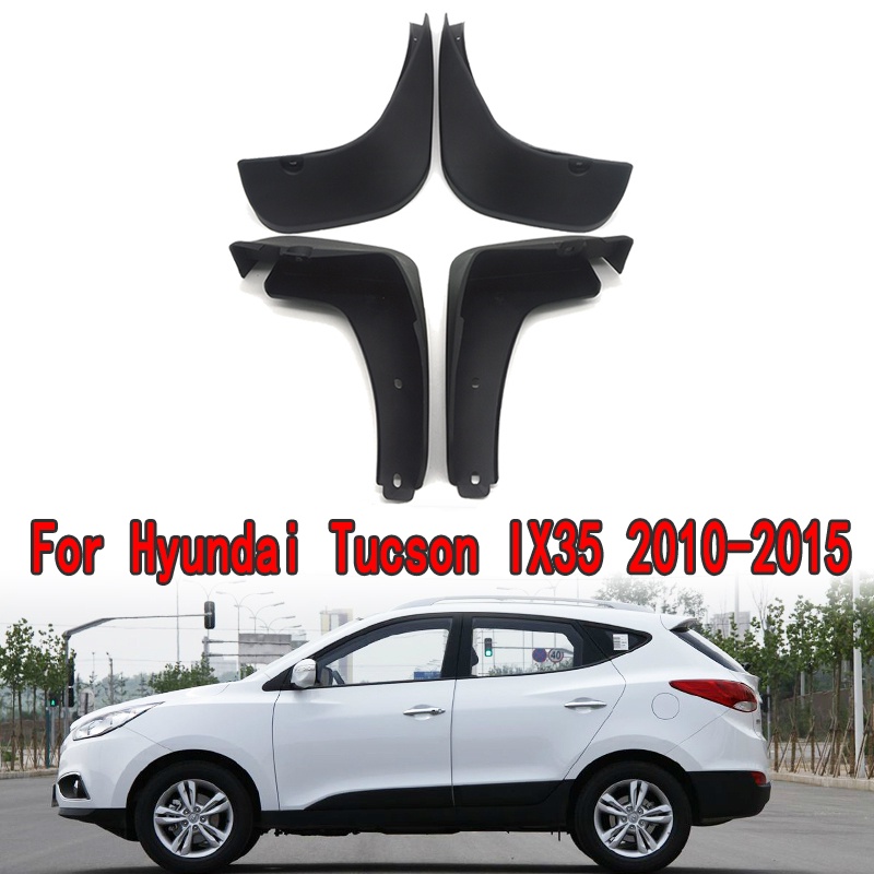 1 Set Mud Flap Pelindung Splash Untuk Fender Mobil Hyundai Tucson IX35 2010~2015