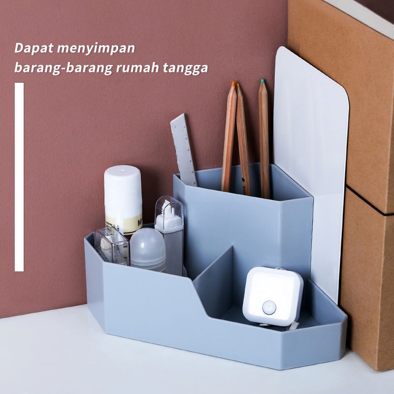 Letyeah &amp; Kaizenliving Desktop storage rak kosmetik storage box tempat penyimpanan alat tulis