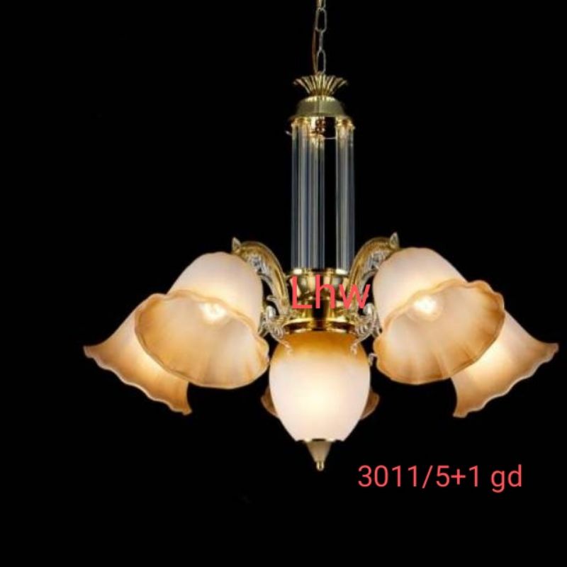 Lampu gantung minimalis cabang 5 dekorasi ruang tamu,cafe,hotel