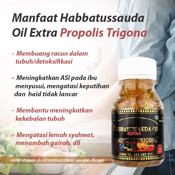 Habbatussauda Habatusauda Habatussauda Habbatusauda Oil Kapsul Extra Propolis Trigona Indonesia